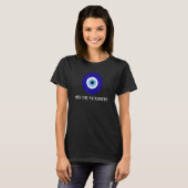 家父長制フェミニズム可愛い悪の目を追う Tシャツ (正面フル)