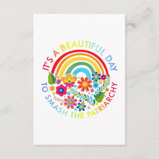 家父長制フェミニーを打ち砕く美しい日 エンクロージャーカード