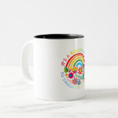 家父長制フェミニーを打ち砕く美しい日 ツートーンマグカップ (正面左)