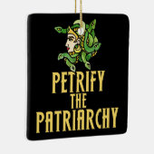 家父長制メドゥーサをペトリフ セラミックオーナメント (右)