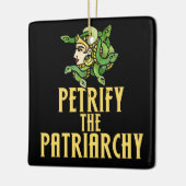 家父長制メドゥーサをペトリフ セラミックオーナメント (左)
