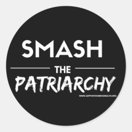 家父長制ラウンドステッカーを破る ラウンドシール