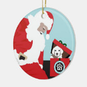家犬の救助の円形のオーナメントのための操作の足 セラミックオーナメント (左)