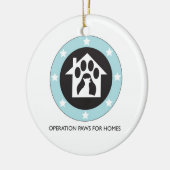 家犬の救助-オーナメントのための操作の足 セラミックオーナメント (左)