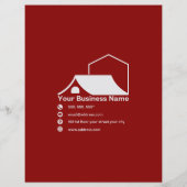 家環境にやさし屋販売用のビジネスチラシ チラシ (裏面)