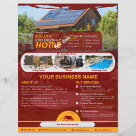 家環境にやさし屋販売用のビジネスチラシ チラシ