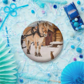 家畜が馬やウサギを口説く ペーパープレート (パーティー)