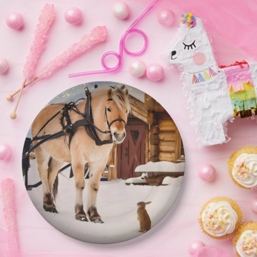 家畜が馬やウサギを口説く ペーパープレート (パーティー)