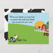 家畜のサンキューカード サンキューカード (正面/裏面)
