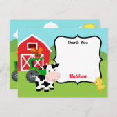 家畜のサンキューカード サンキューカード (正面/裏面)