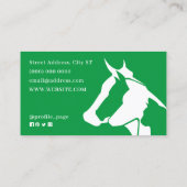 家畜のシルエットロゴカバー 名刺 (裏面)