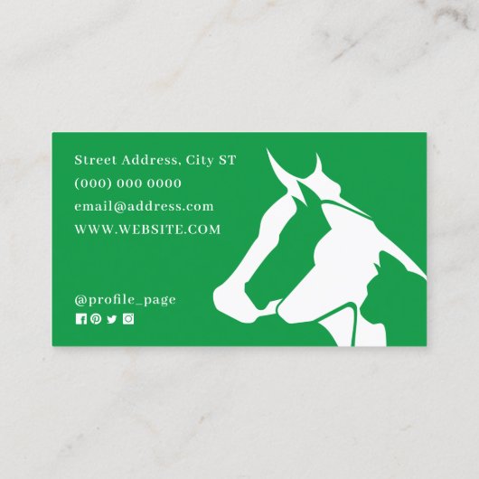 家畜のシルエットロゴカバー 名刺 (裏面)