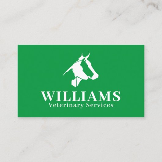 家畜のシルエットロゴカバー 名刺 (正面)