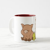 家畜のマグ ツートーンマグカップ (正面左)