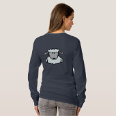 家畜のユーモアの女性のTシャツ Tシャツ (裏面フル)