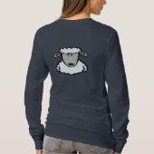 家畜のユーモアの女性のTシャツ Tシャツ (裏面)