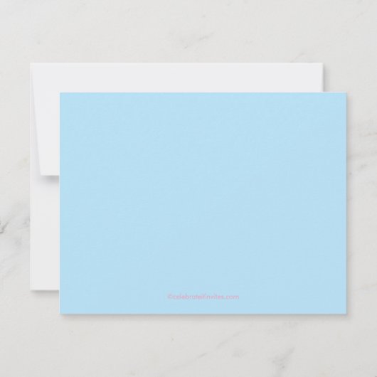 家畜の女の赤ちゃんの誕生の写真の発表 招待状 (裏面)