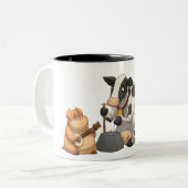 家畜の水差しバンドマグ ツートーンマグカップ (正面左)