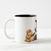 家畜の水差しバンドマグ ツートーンマグカップ (左)