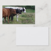 家畜の獣医か牛サービスカード 名刺 (正面/裏面)