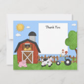 家畜の誕生会のサンキューカード サンキューカード (正面)