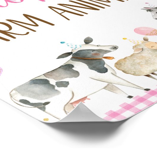 家畜の誕生日標識を採用する ポスター (角)