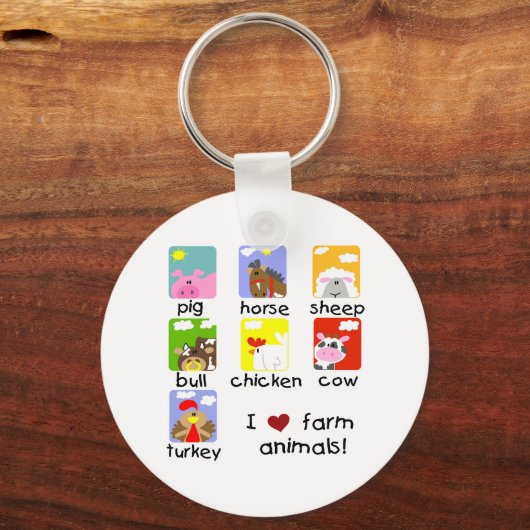 家畜のTシャツおよびギフト キーホルダー (正面)