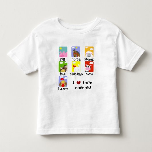 家畜のTシャツおよびギフト トドラーTシャツ (正面)