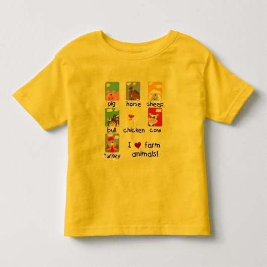 家畜のTシャツおよびギフト トドラーTシャツ (正面)