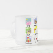 家畜のTシャツおよびギフト フロストグラスマグカップ (正面左)