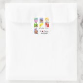 家畜のTシャツおよびギフト ラウンドシール (バッグ)