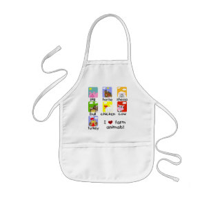 家畜のTシャツおよびギフト 子供用エプロン