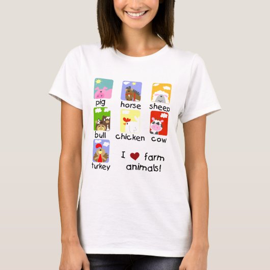 家畜のTシャツおよびギフト Tシャツ (正面)