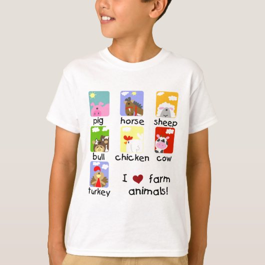 家畜のTシャツおよびギフト Tシャツ (正面)