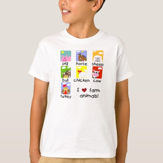 家畜のTシャツおよびギフト Tシャツ (正面)