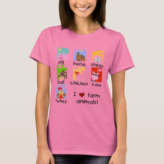 家畜のTシャツおよびギフト Tシャツ (正面)