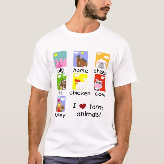 家畜のTシャツおよびギフト Tシャツ (正面)