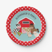 家畜パーティー ペーパープレート (正面)