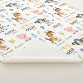 家畜名の繰り返し毛布 | 30x40 Sherpa シェルパブランケット (3/4)