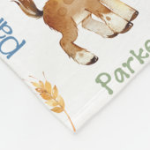 家畜名の繰り返し毛布 | 50x60フリース フリースブランケット (角)