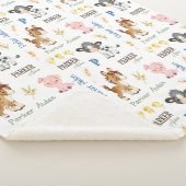 家畜名の繰り返し毛布 | 50x60 Sherpa シェルパブランケット (3/4)