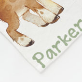 家畜名の繰り返し毛布 | 60x80フリース フリースブランケット (角)