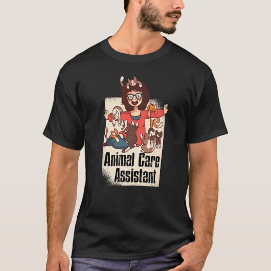 家畜救出動物補気に助 Tシャツ (正面)