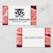 家畜牛のロゴ | ステークス 名刺 (正面/裏面)