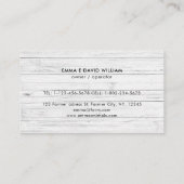 家畜牛ぶた鶏の水色 名刺 (裏面)