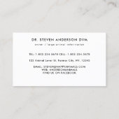 家畜獣医カウピッグチキン農家 名刺 (裏面)