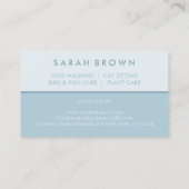 家畜獣医学ブルー 名刺 (裏面)