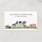 家畜獣医気に牛豚チキンファーメ 名刺 (正面)