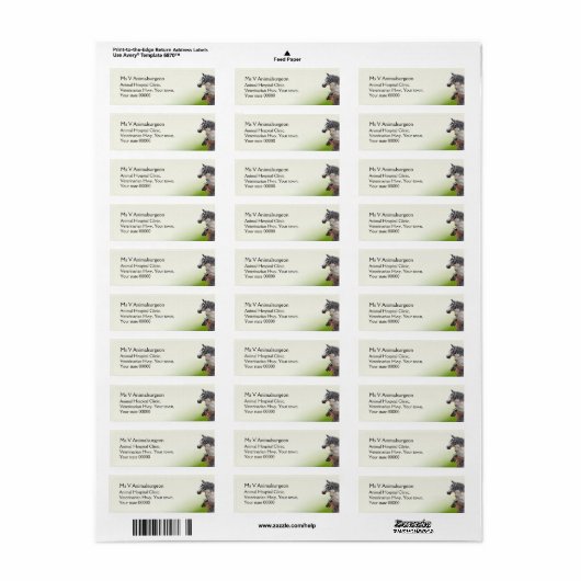 家畜獣医 ラベル (フルシート)