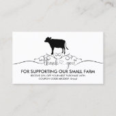 家畜獣牛ありがとう 名刺 (正面)